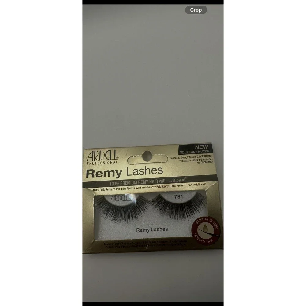 ARDELL PROFESSIONAL REMY LASHES 100% Premium Remy Hair W/Invisiband #781 BLACK